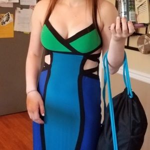 Abstract prom dress PERFECT CONDITION, worn once